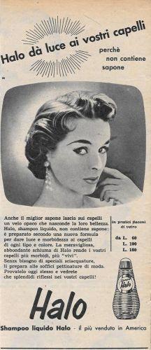 Halo da luce ai vostri capelli. Advertising 1956 - copertina