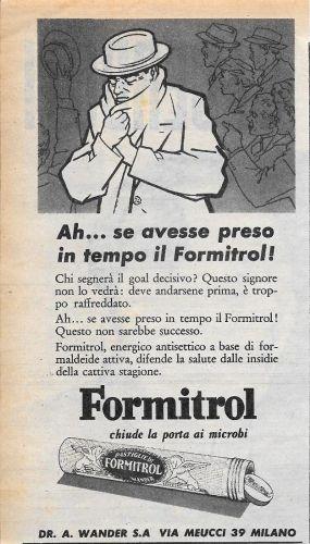 Formitrol, chiude la porta ai microbi. Advertising 1956 - copertina