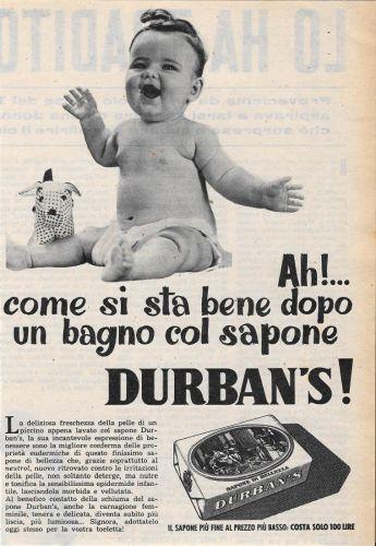 Sapone Durban's. Advertising 1956 - copertina