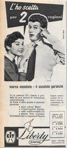 Cit Liberty Sanfor. Advertising 1956 - copertina