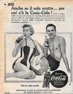 Anche se c'è il sole che scotta ... per voi c'è la Coca-Cola. Advertising 1956