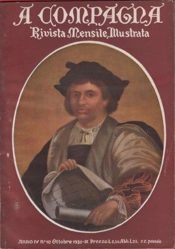 A Compagna. Rivista. Anno IV n. 10 ottobre 1931 - copertina