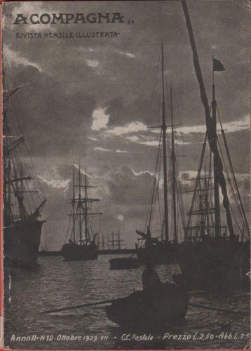 A Compagna. Rivista. Anno II n. 10 ottobre 1929 - copertina