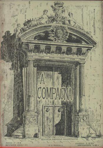 A Compagna. Rivista. Anno II n. 6 giugno 1929 - copertina