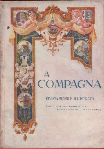 A Compagna. Rivista. Anno V n. 9 settembre 1932 - copertina