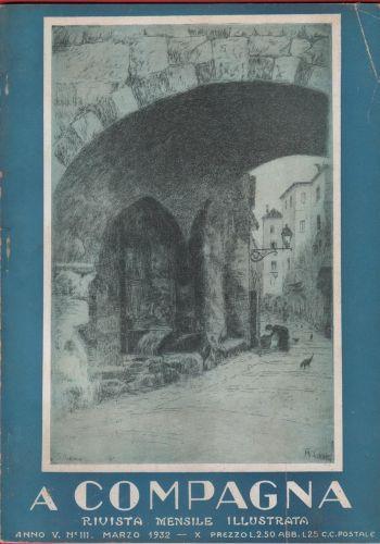 A Compagna. Rivista. Anno V n. III marzo 1932 - copertina