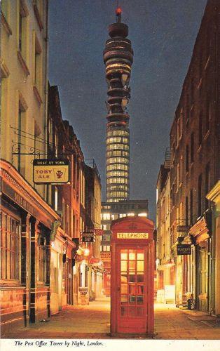 London. The Post Office Tower by Night. Non viaggiata - copertina