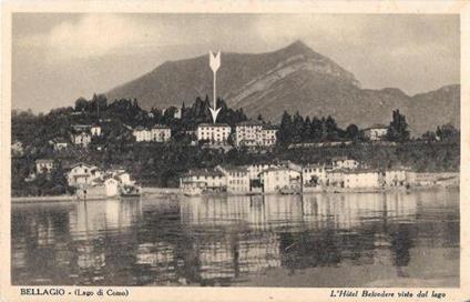 Bellagio. Lago di Como. L'Hotel Belvedere, vista lago. Non viaggiata, originale - copertina