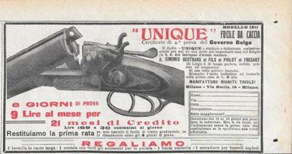 Unique 1911. A. Simonis Betrand et fils. Advertising 1911 - copertina