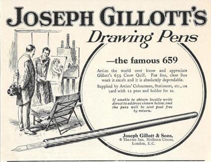 Joseph Gillott's Drawing Pens, London/ The Lion Anthracite Stove. Advertising 1921 - copertina