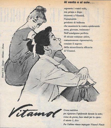 Vitamol. Al vento al sole... Advertising 1956 - copertina