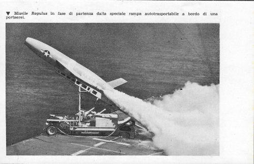 Missile Regulus in fase di partenza. Stampa 1959 - copertina