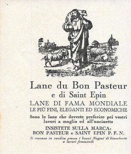 Lane du Bon Pasteur e di Saint Epin. Advertising 1933 - copertina