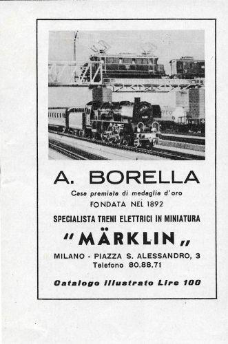 Marklin. A. Borella Advertising 1957 - copertina