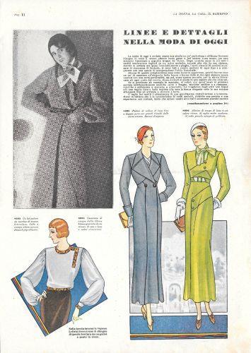 Linee e dettagli nella moda di oggi. Stampa 1933 - copertina