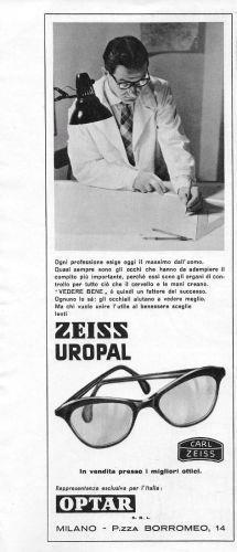 Zeiss Uropal. Advertising 1957 - copertina
