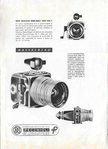 Hasselblad / Metallurgiche Colombo, tutti rimorchi speciali. Advertising 1959, fronte retro - copertina