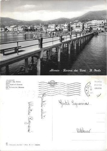 Alassio. Il molo. Viaggiata - copertina