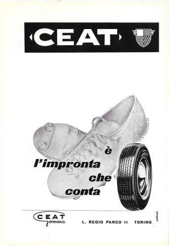 Ceat È Un'Impronta Che Conta. Advertising 1960 - copertina