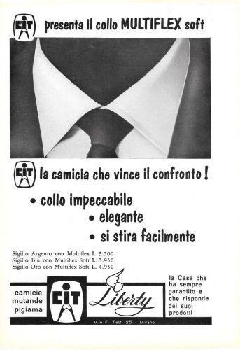 Cit presenta il collo Multiflex. Advertising 1960 - copertina