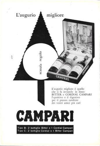 Campari scatola regalo. Advertising 1960 - copertina