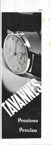 Tavannes. Prezioso Preciso. Advertising 1941 - copertina