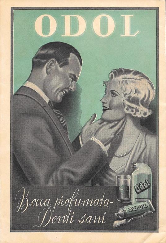 Odol bocca profumata, denti sani. Advertising 1937 - copertina