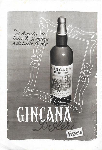 Gincana Bisleri. Advertising 1942 - copertina