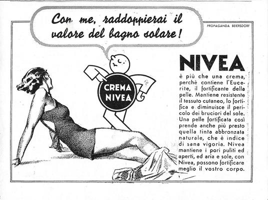 Nivea. Con me raddoppierai il valore del bagno solare! Advertising 1942 - copertina