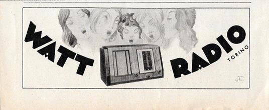Watt Radio Torino. Advertising 1942 - copertina