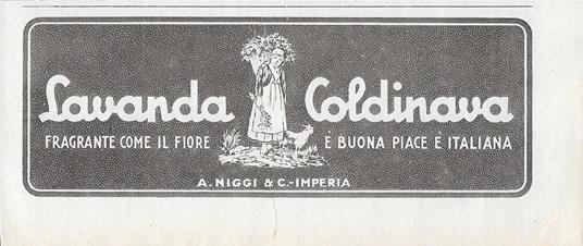 Lavanda Coldinava. Advertising 1942 - copertina