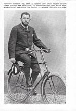 Federico Johnson nel 1893 al tempo della Torino-Milano. Stampa 1942