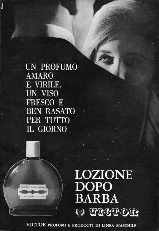 Victor lozione dopobarba. Advertising 1963 - copertina