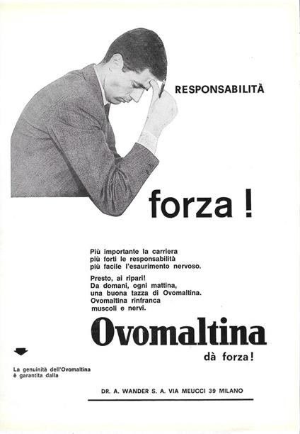 Ovomaltina da forza!. Advertising 1963 - copertina