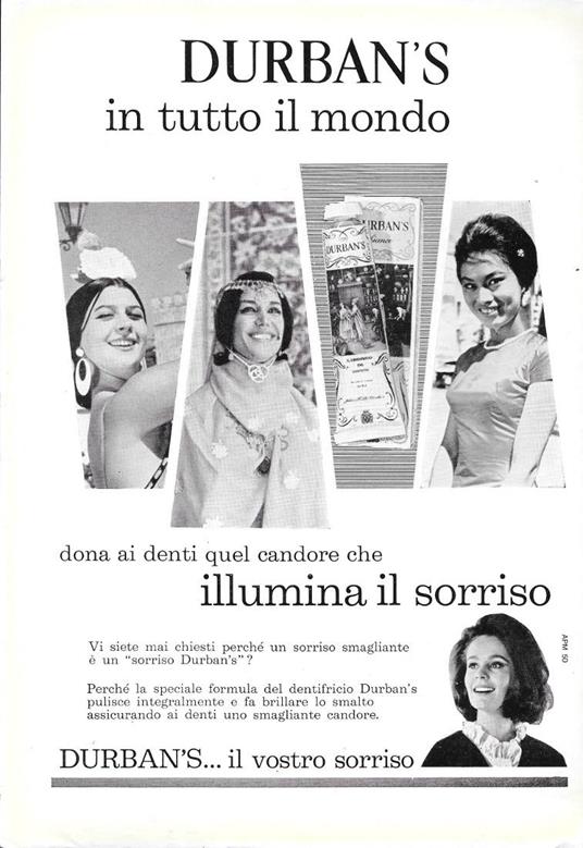Durban's in tutto il mondo. Advertising 1963 - copertina