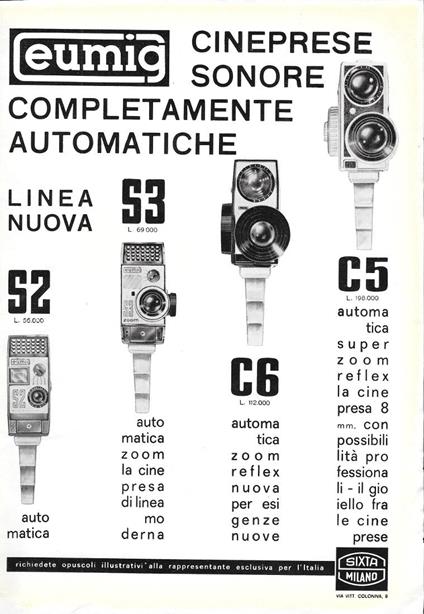 Cineprese Eumig. Advertising 1963 - copertina