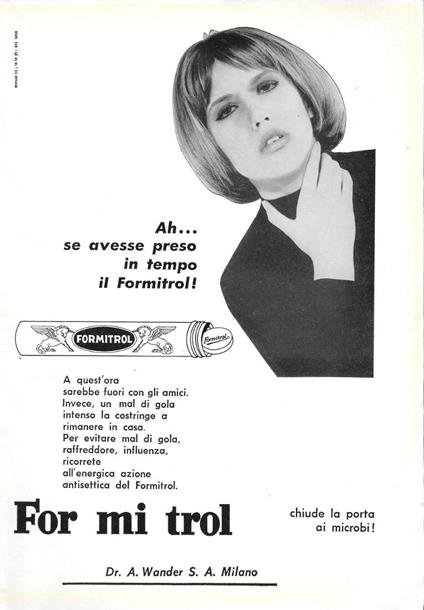 Ah... se avesse preso in tempo il Formitrol!. Advertising 1963 - copertina