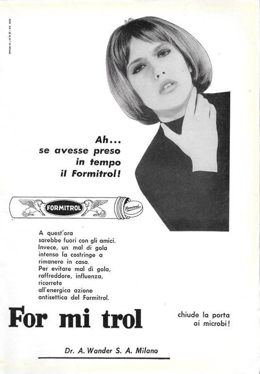 Ah... se avesse preso in tempo il Formitrol!. Advertising 1963 - copertina
