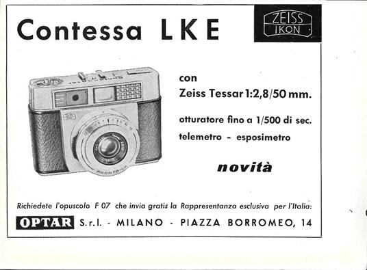 Contessa LKE. Advertising 1963 - copertina