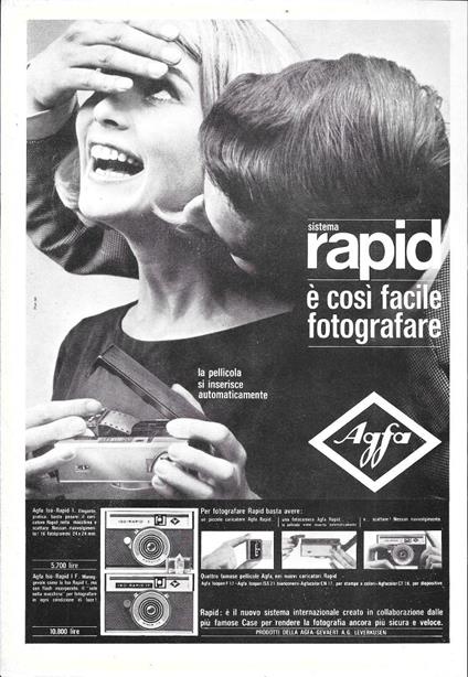 Agfa Rapid è così facile fotografare Advertising  1964 