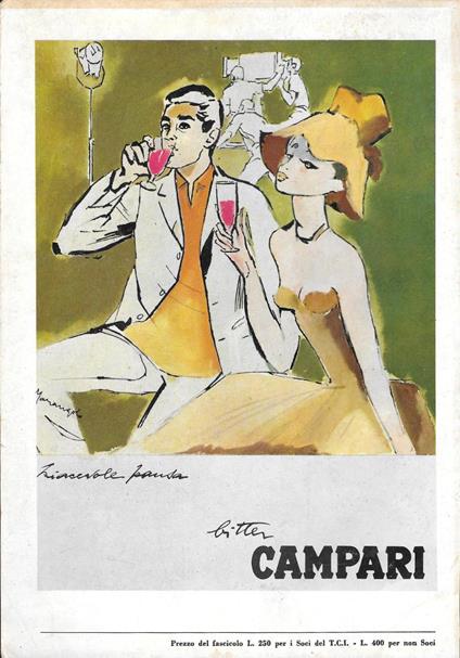 Bitter Campari piacevole pausa (F. Marangolo). Advertising 1964 - copertina