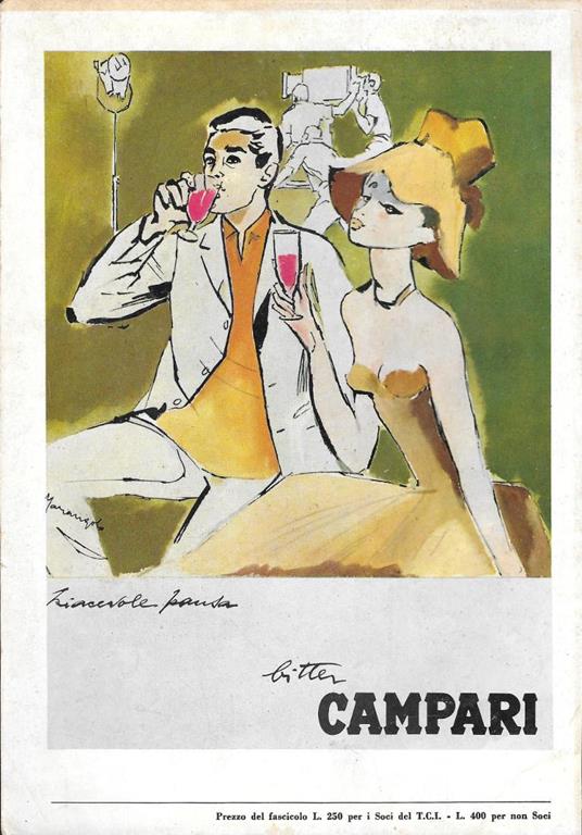 Bitter Campari piacevole pausa (F. Marangolo). Advertising 1964 - copertina