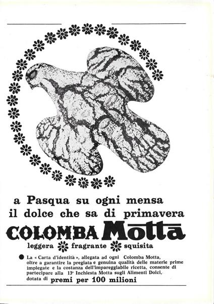 Colomba Motta. Advertising 1964 - copertina
