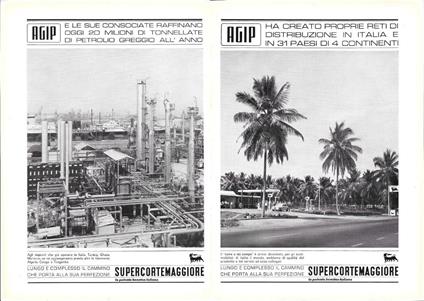 Agip - Supecortemaggiore. Doppia pagina. Advertising 1964 - copertina