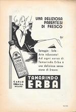 Tamarindo Erba. Advertising 1936