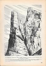 Il Versante Orientale della Torre Trieste e del Castello della Busazza. Stampa 1936