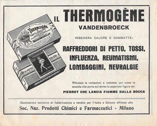 Il Thermogène Vandenbroeck. Advertising 1928 - copertina