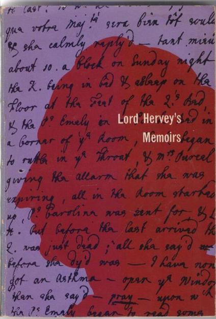 Lord Hervey's Memoirs - Romney Sedgwick - copertina
