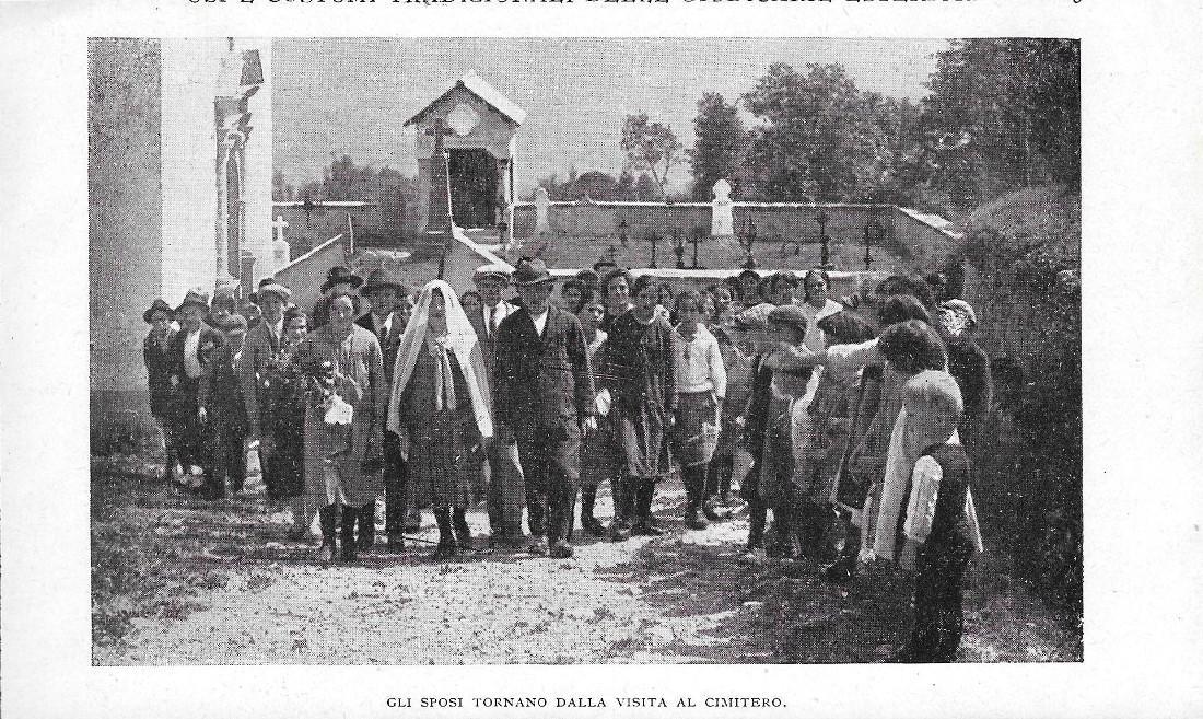 Terme di Comano - Casa delle Giudicarie_Sposi in visita. Stampa 1928
