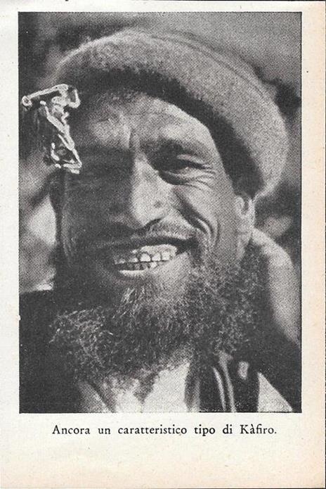 Capo musulmano di un villaggio Ghuzni / Tipo di Kàfiro. Stampa 1934 fronte/retro - 2